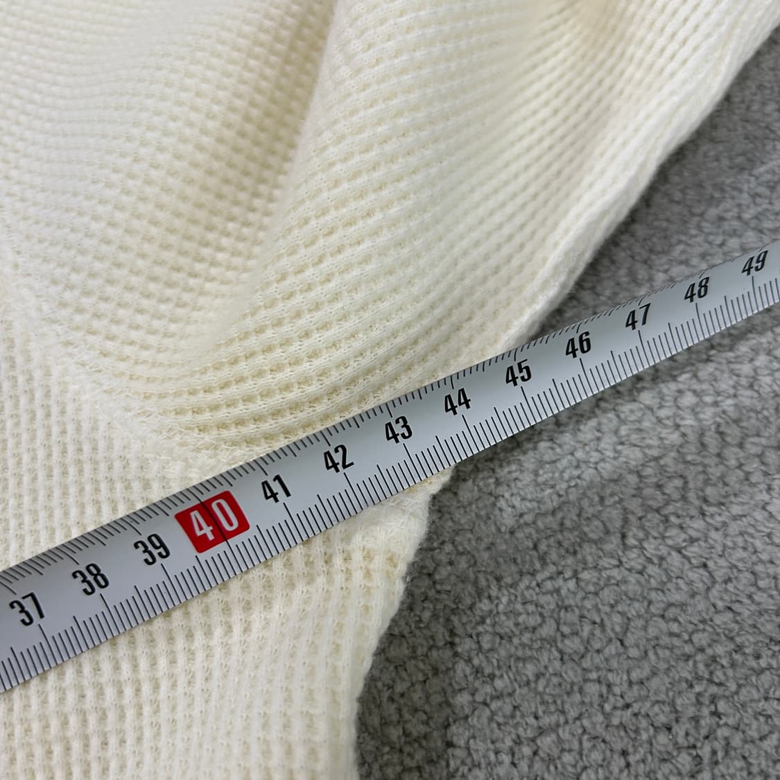 폴로 와플 긴팔티 아이보리  상품이미지4