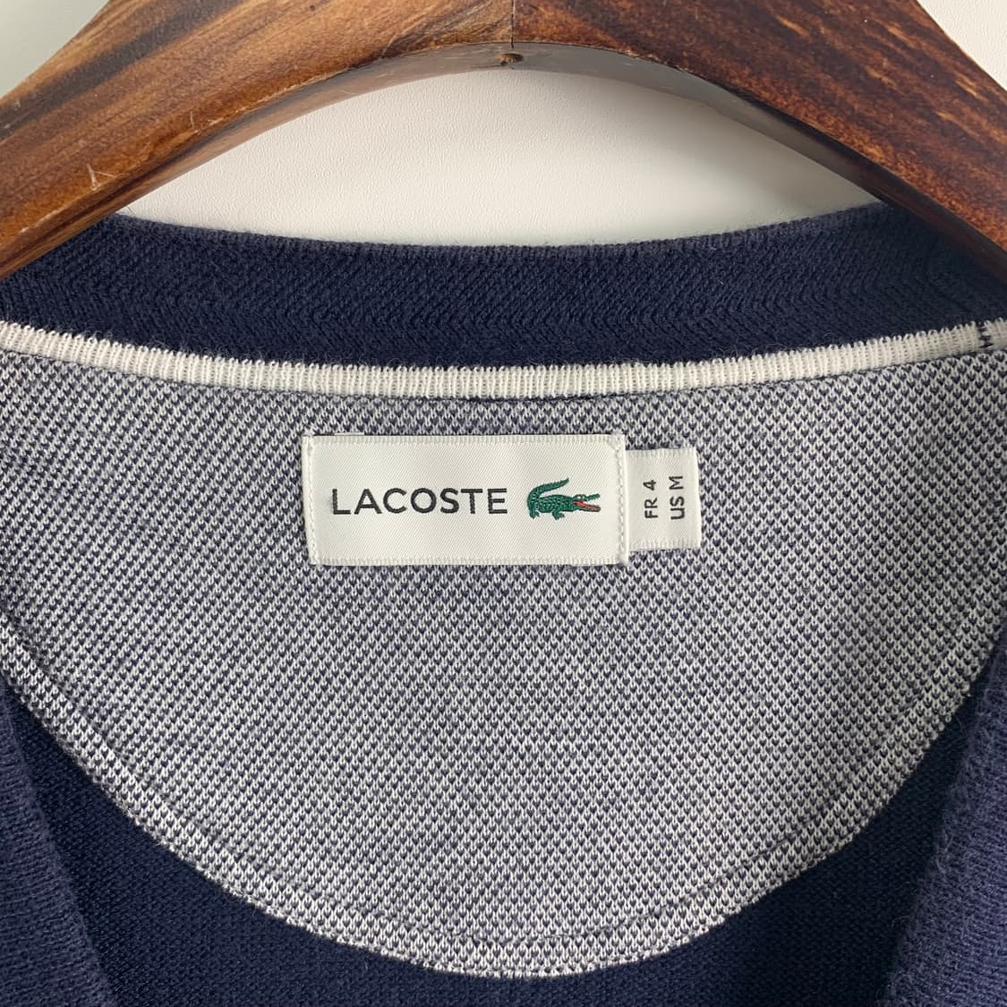 라코스테 자수로고 네이비 니트 가디건 상품이미지5