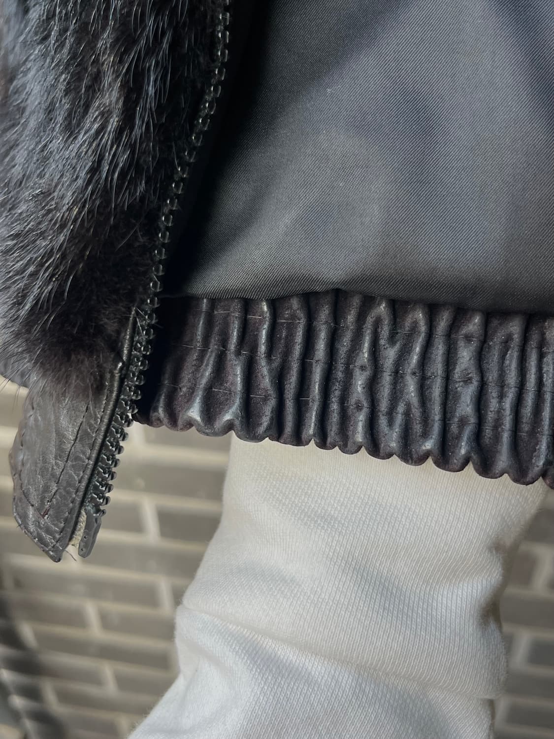 80s genuine mink 천연 밍크 봄버 자켓 상품이미지9