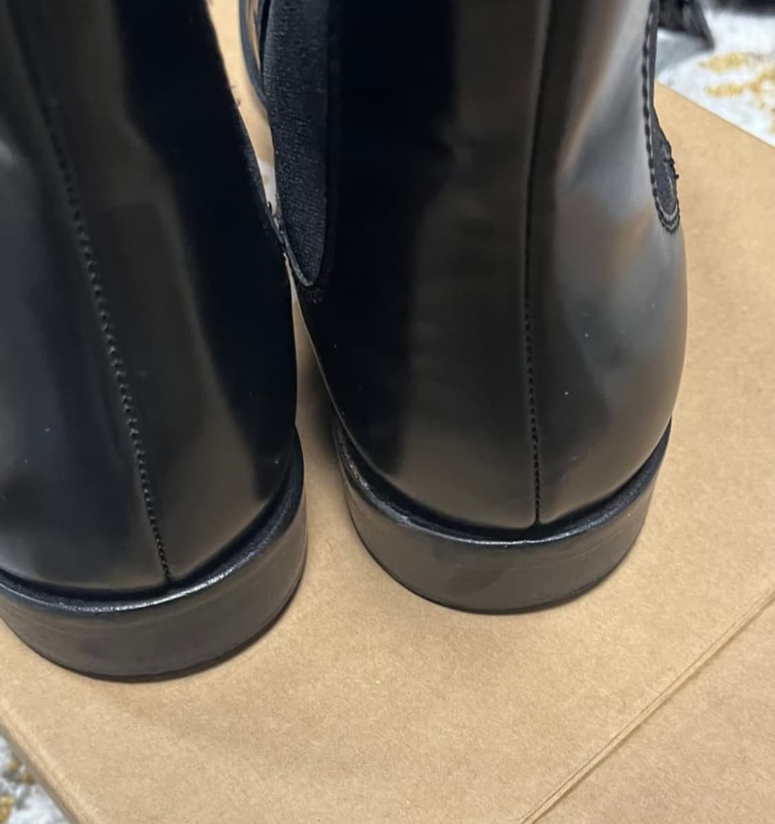 college 로퍼 디테일 부츠 상품이미지3