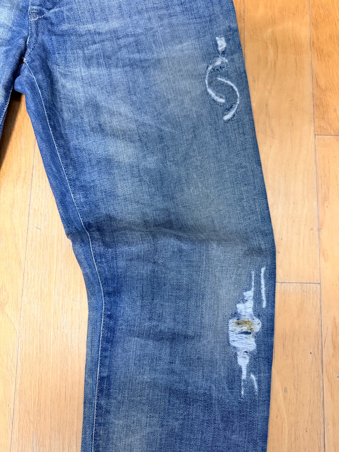 디젤 겟레그 슬림스키니핏 빈티지 워싱 데미지 데님팬츠 28 상품이미지5
