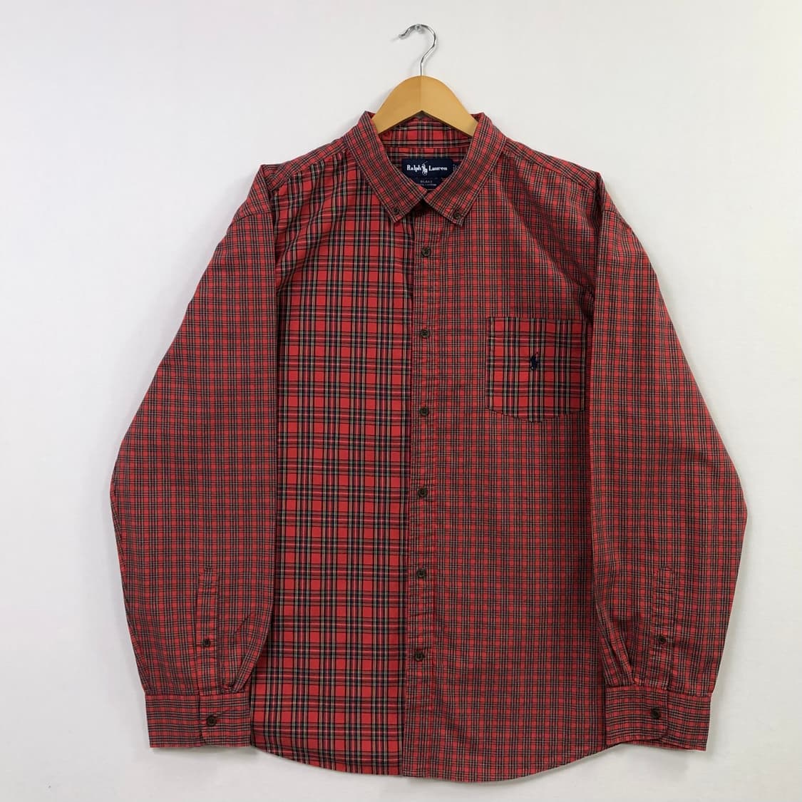 Xxl 폴로 체크 패치 셔츠 상품이미지2