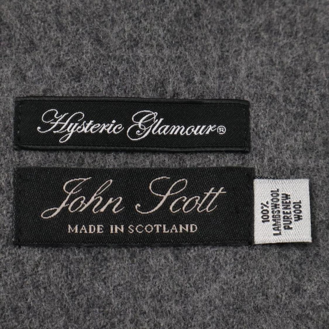 히스테릭 글래머 존 스콧 스코틀랜드 퓨어 울 목도리 머플러 스툴 상품이미지7