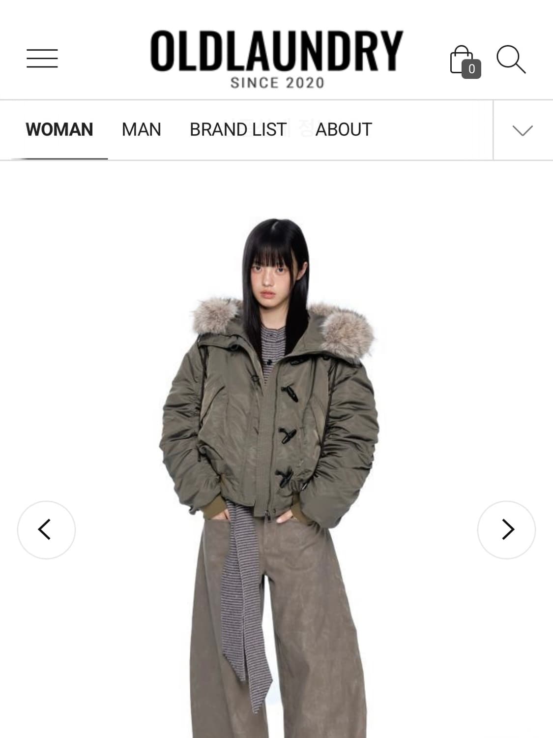 올드런드리 ezek 퍼 봄버 N2B 다운재킷 카키 상품이미지2