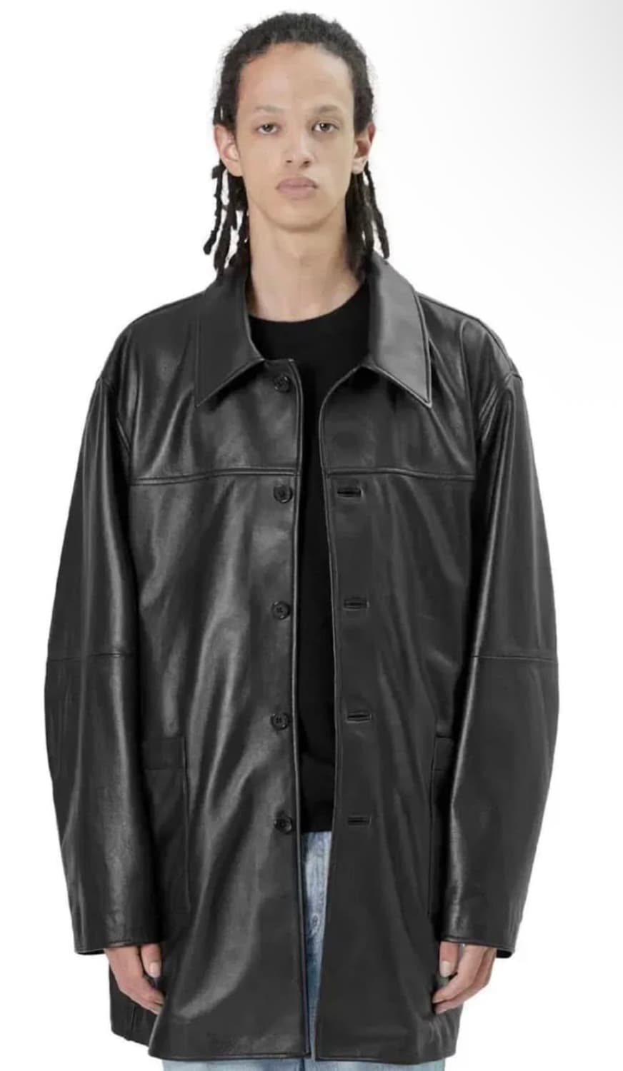 [브라운야드] 레더 카코트 블랙_ 2 사이즈 상품이미지2