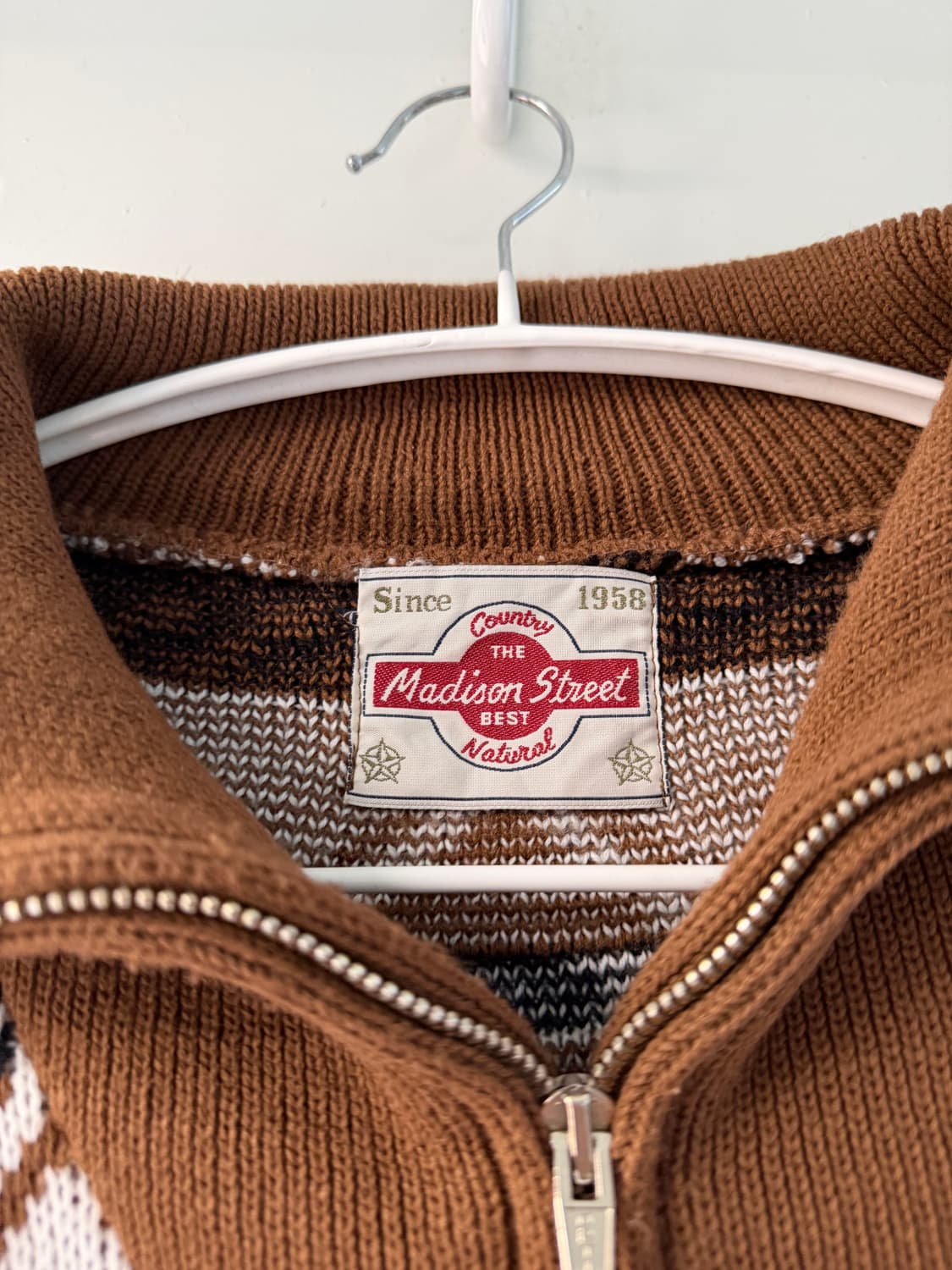 일본빈티지 패턴 하프집업 스웨터 상품이미지7