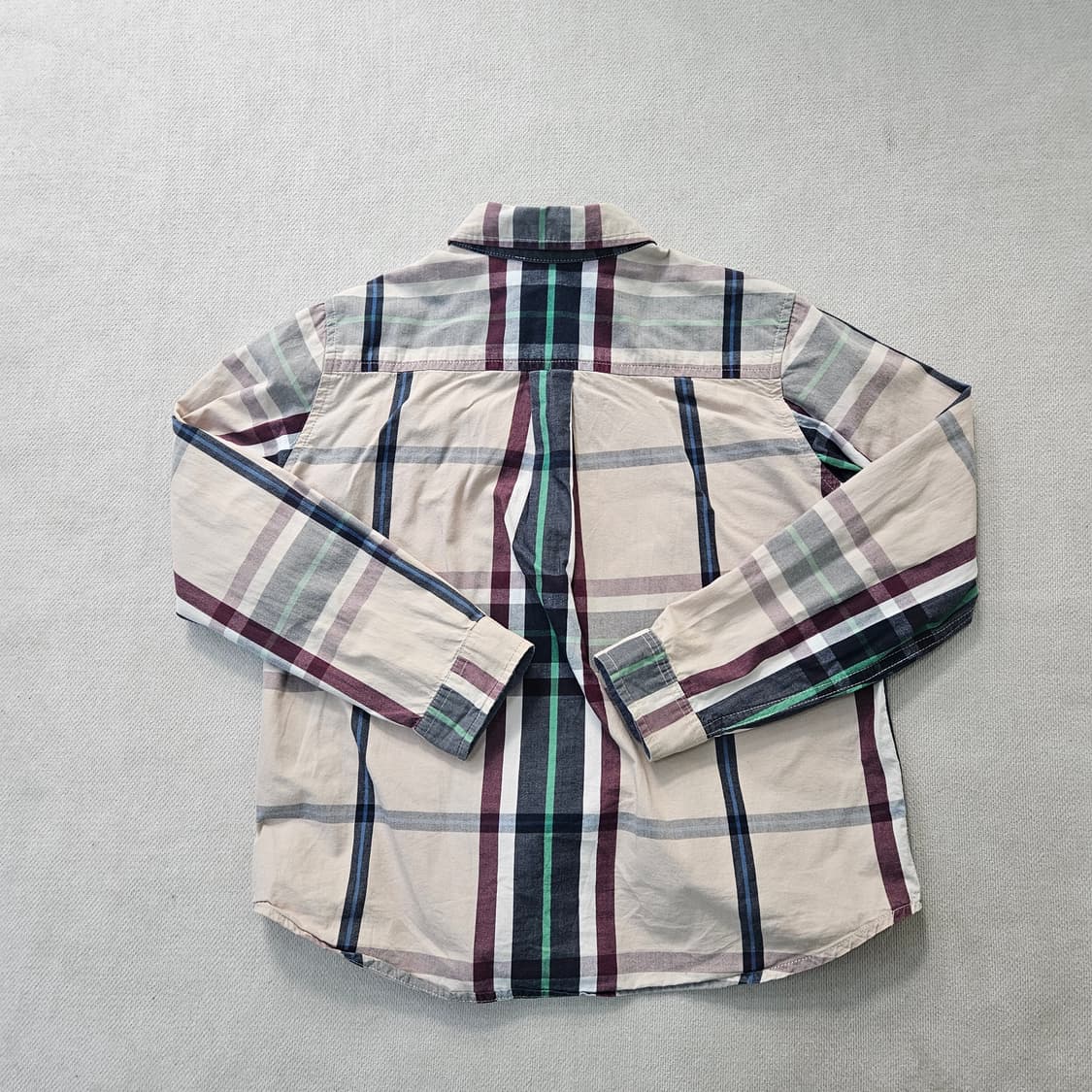 130 빈폴 키즈 체크 셔츠 (단추없음)0402Y 상품이미지2