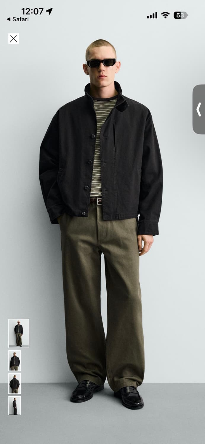 자라 박시핏 코튼 자켓 M사이즈 구매희망 상품이미지1