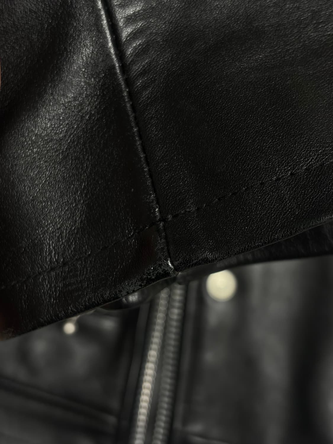 디아프바인 DIAFVINE 더블라이더 소가죽 가죽자켓 M 상품이미지5