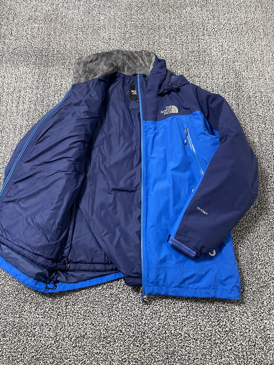 빈티지9. 노스페이스 하이벤트 블루 네이비 배색 바람막이 윈드브레이커 상품이미지3