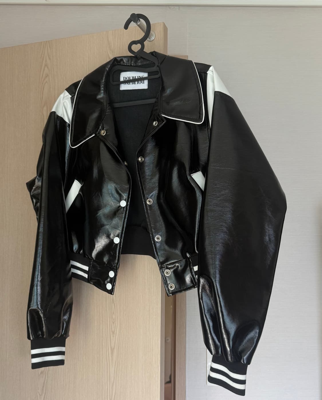 바시티 블루종 하이그로시 애나멜 자켓 상품이미지1