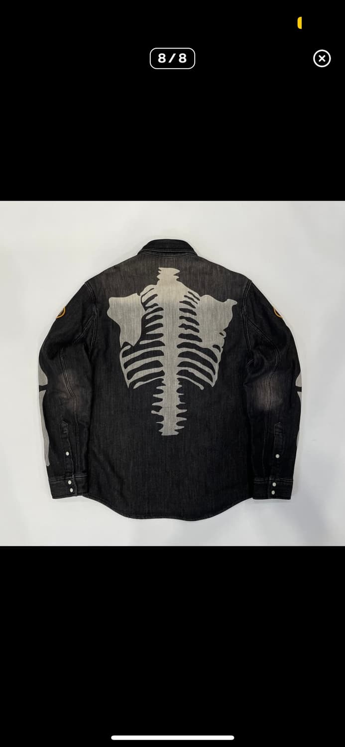 밴슨 레더 데님 셔츠 상품이미지7