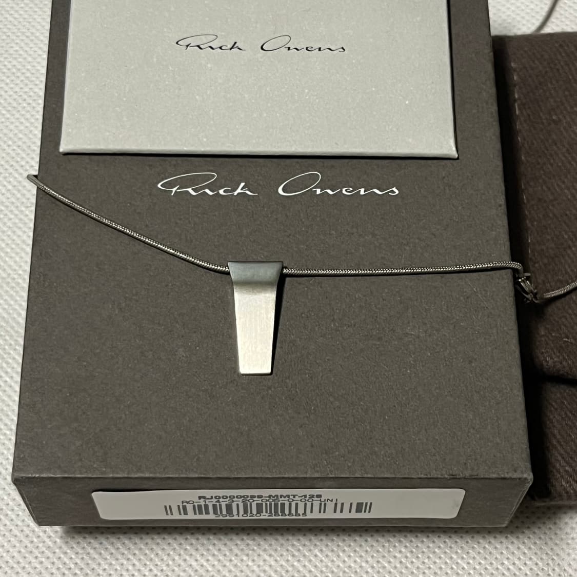 릭오웬스 MINI TRUNK 목걸이/실버 상품이미지3