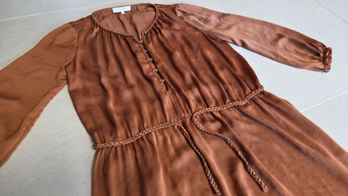 산드로 애니홀 브라운 롱 원피스  상품이미지3