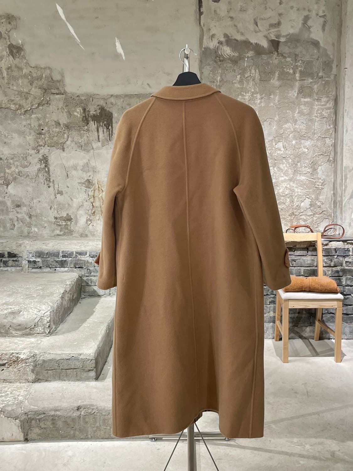 버버리 베이지 노바체크 리버시블 울 코트 상품이미지8