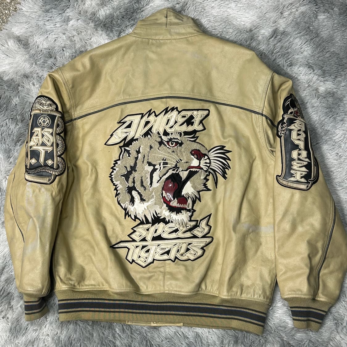 아비렉스 타이거 usa 가죽자켓 XXL 상품이미지4