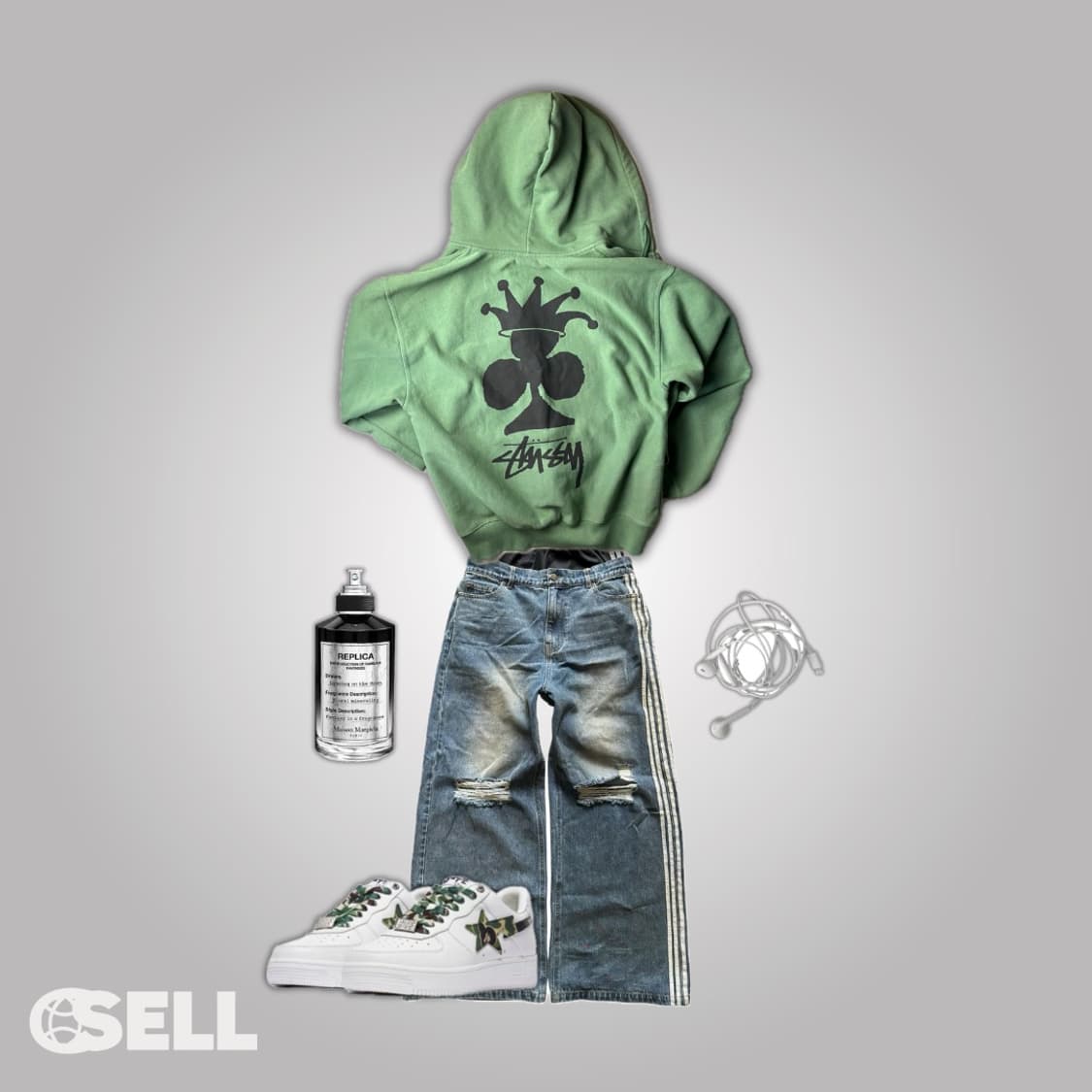 스투시 크라운 후드집업 상품이미지2