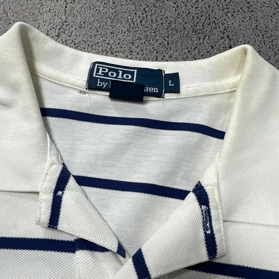 ✨ (바배) 폴로 랄프로렌 스트라이프 카라 반팔티  상품이미지7