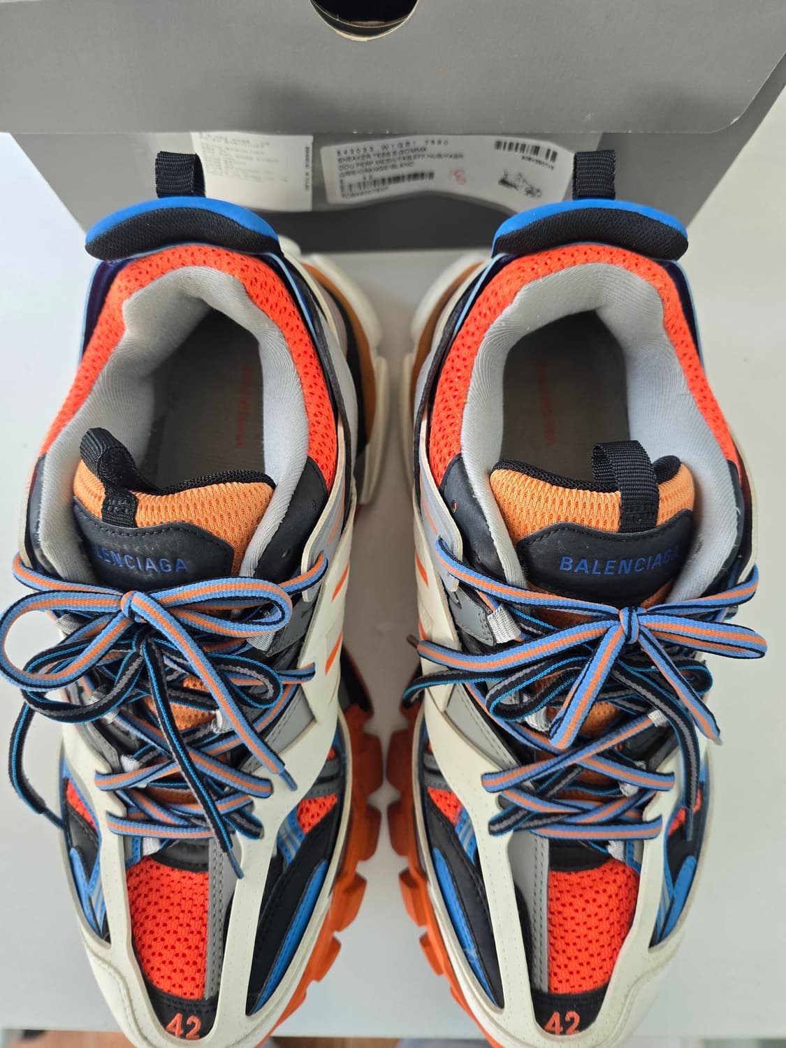 발렌시아가 트랙슈즈 오렌지(42) 상품이미지5