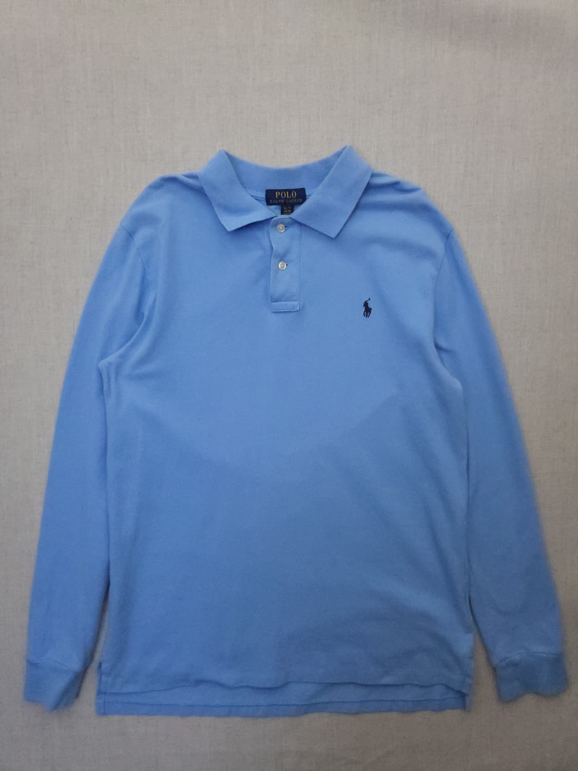 폴로 랄프로렌 긴팔 폴로 하늘색 XL 상품이미지1