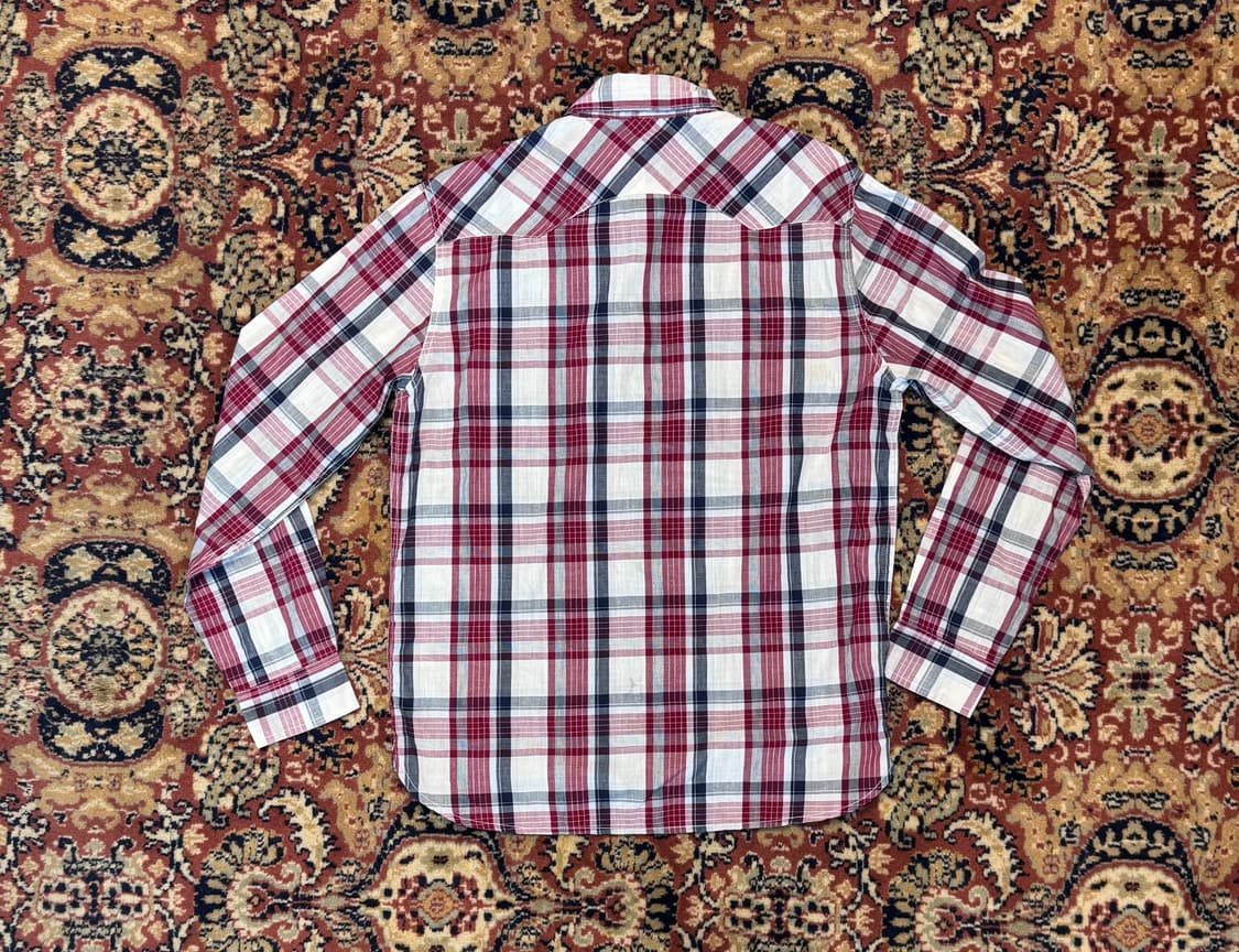 빈티지 리바이스 체크 플란넬 셔츠 M (609) 상품이미지4