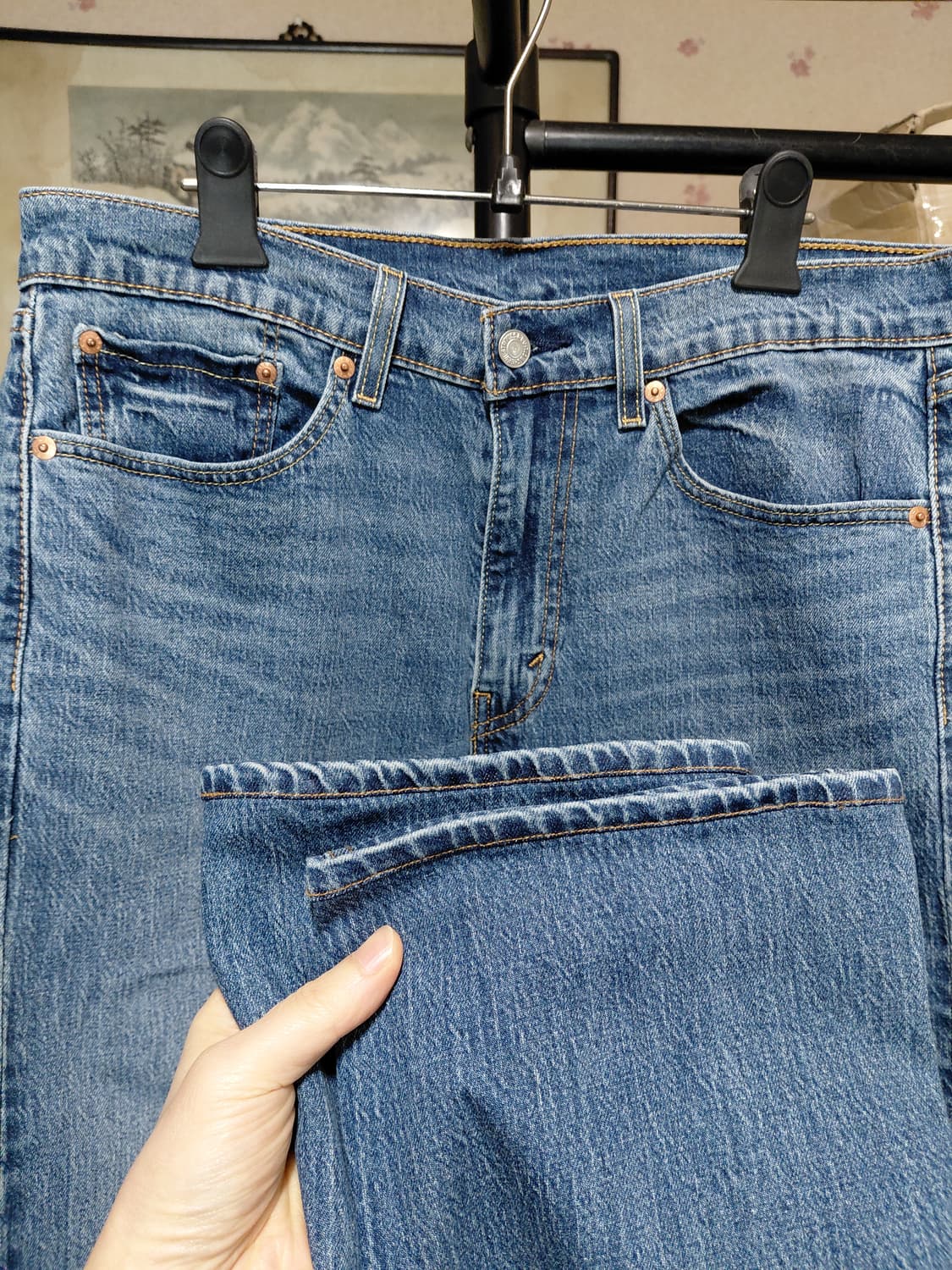 [리바이스505]레귤러핏 데님 청바지 32사이즈  상품이미지7