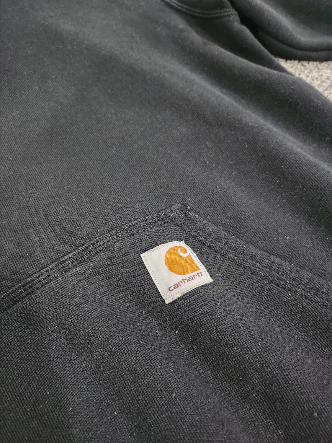 칼하트(Carhartt) 블랙 후드 티셔츠 상품이미지4
