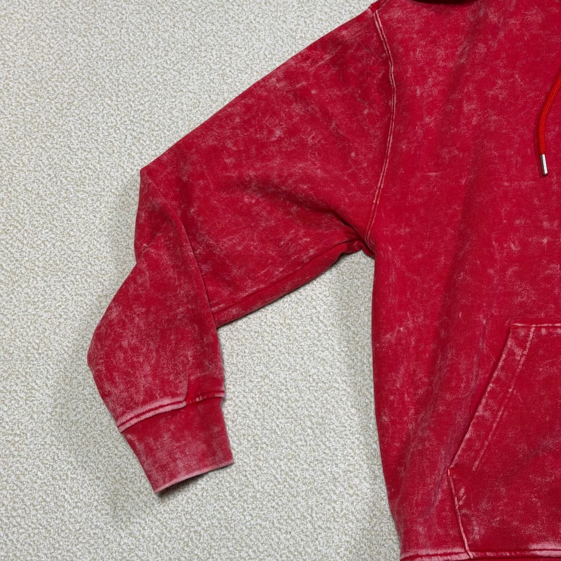 나이키 조던 XL 에센셜 워시드 레드 후드티 상품이미지3