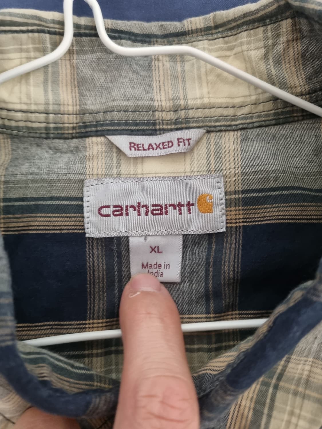 칼하트 워크 체크 셔츠 XL 상품이미지4