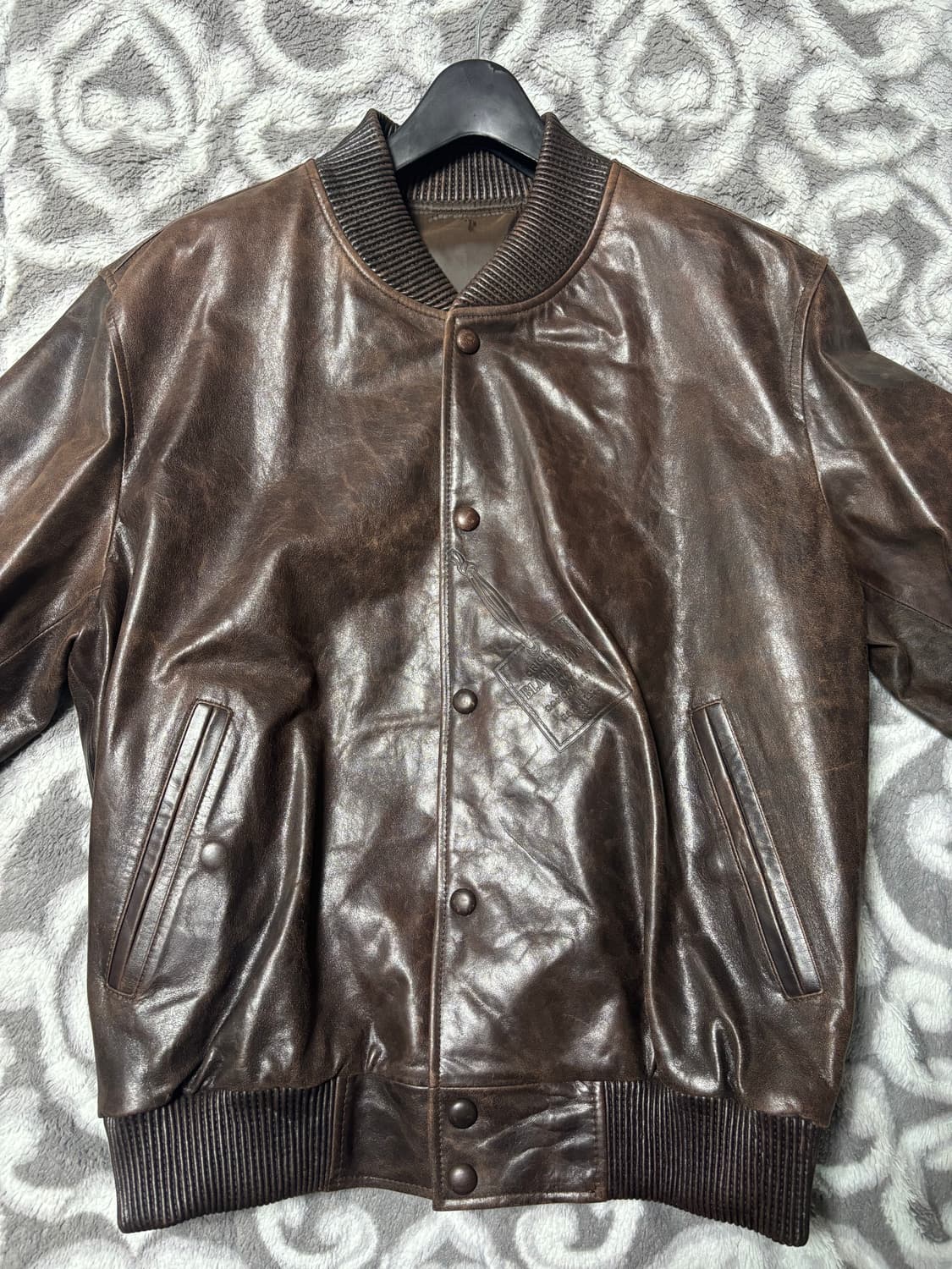 STU 램스킨 레더자켓 상품이미지1