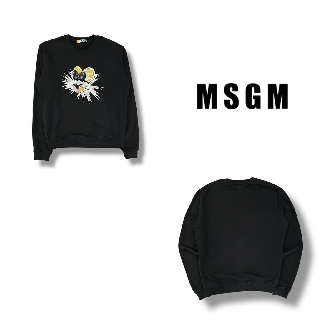  msgm 하트 프린팅 맨투맨 y12630 상품이미지1