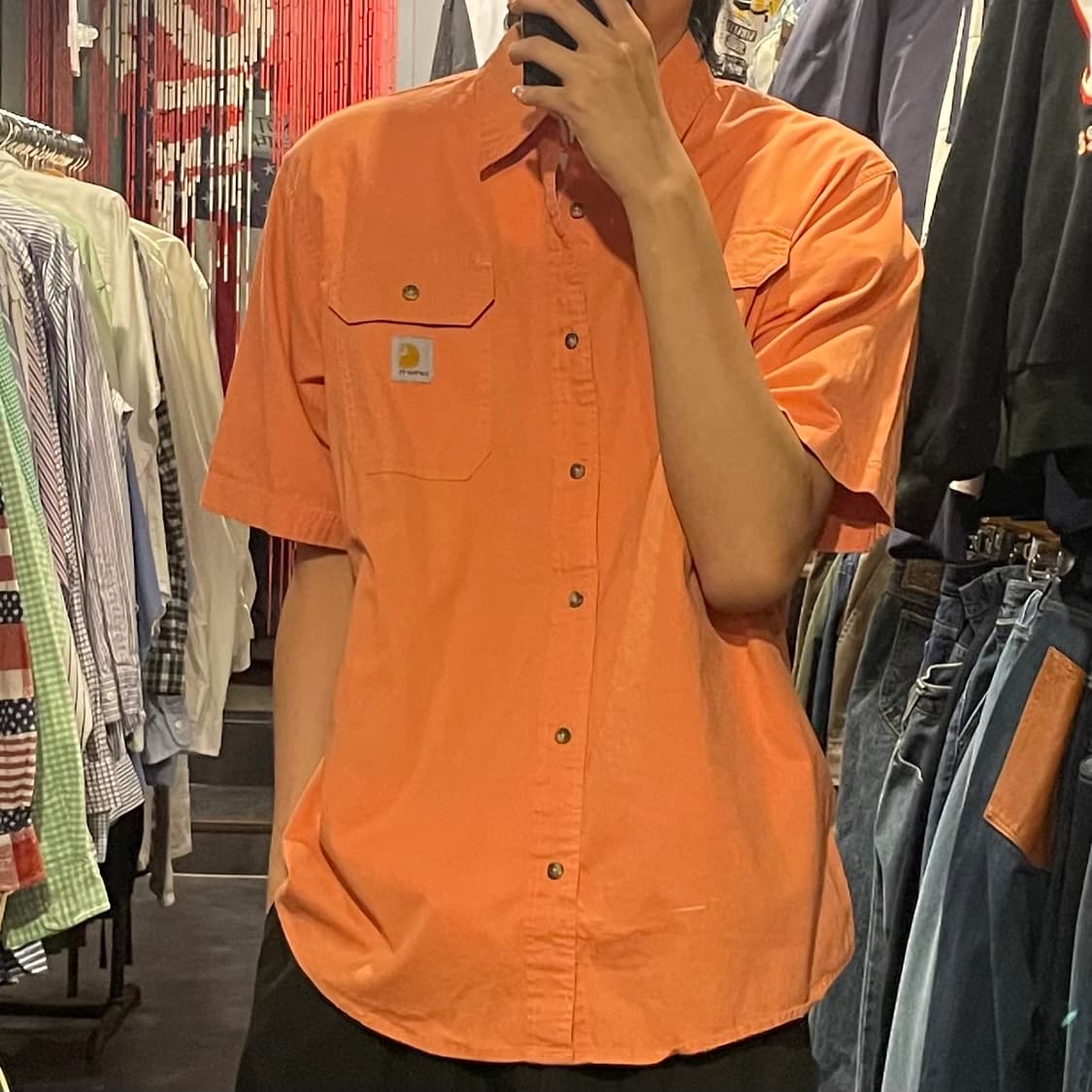 [IM] carhartt 칼하트 살구 반팔셔츠 상품이미지2