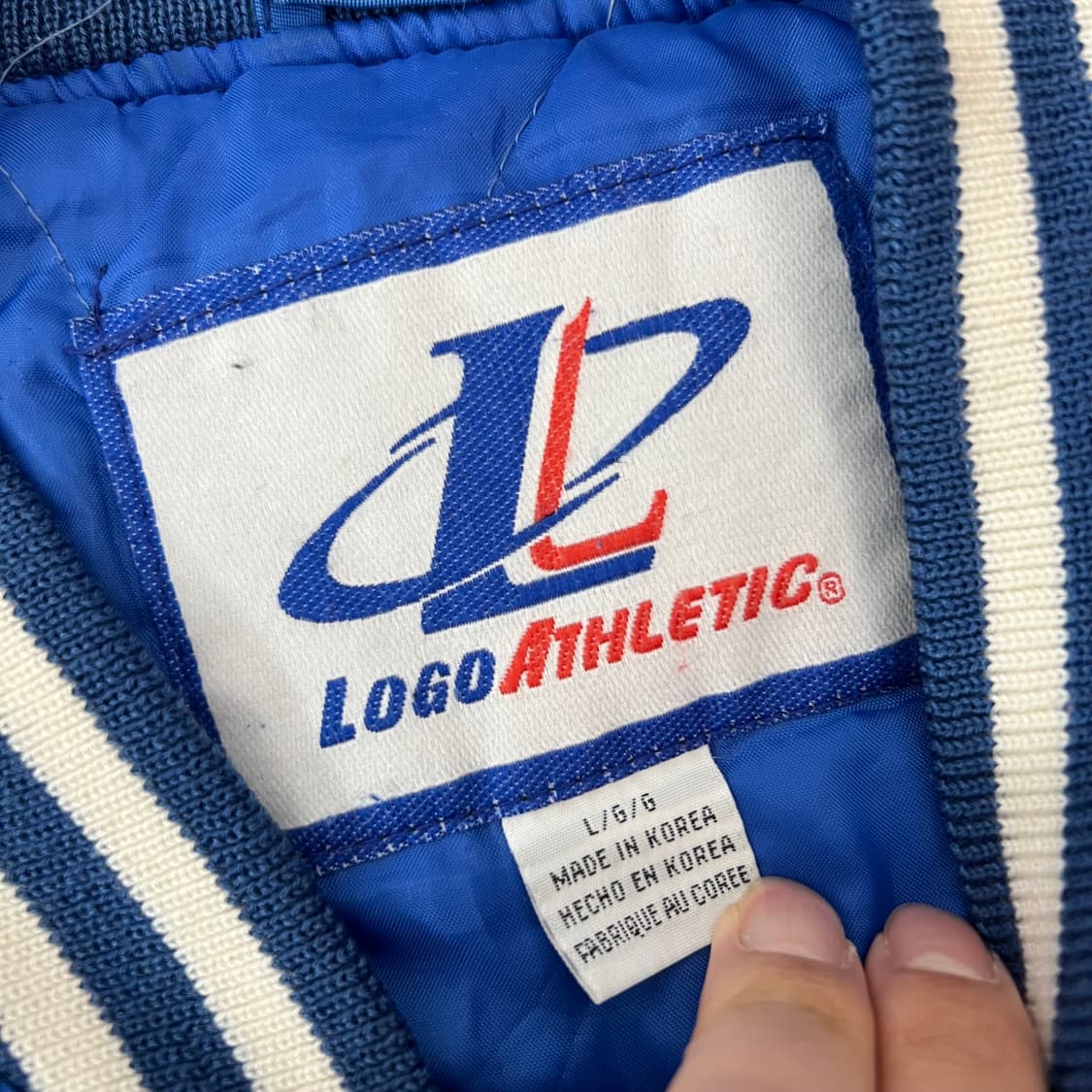 Logo Athletic LA 다져스 사틴 바시티 자켓 상품이미지4