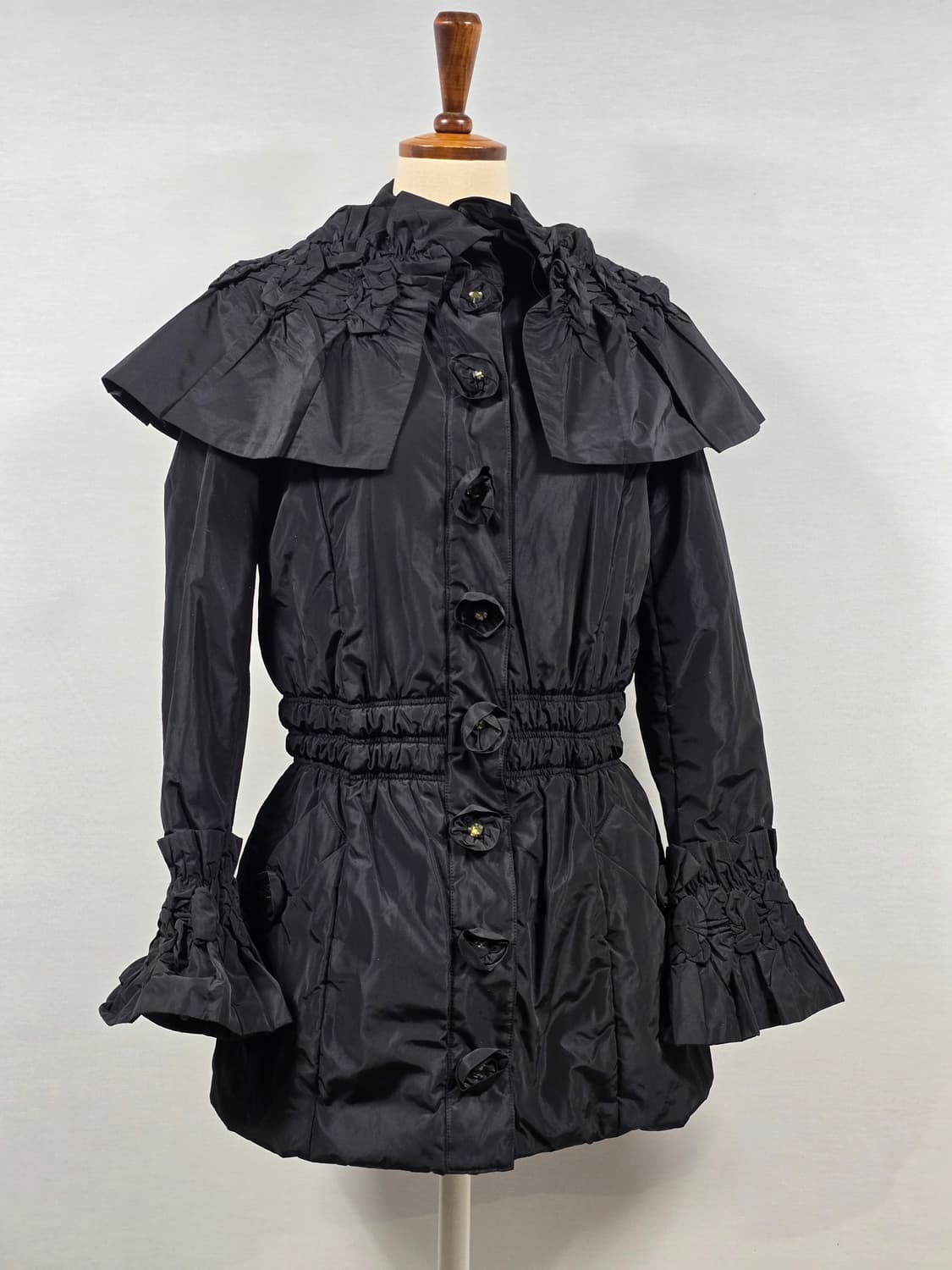 Noko ohno 노코오노 플리츠 장미 자켓 38 상품이미지5