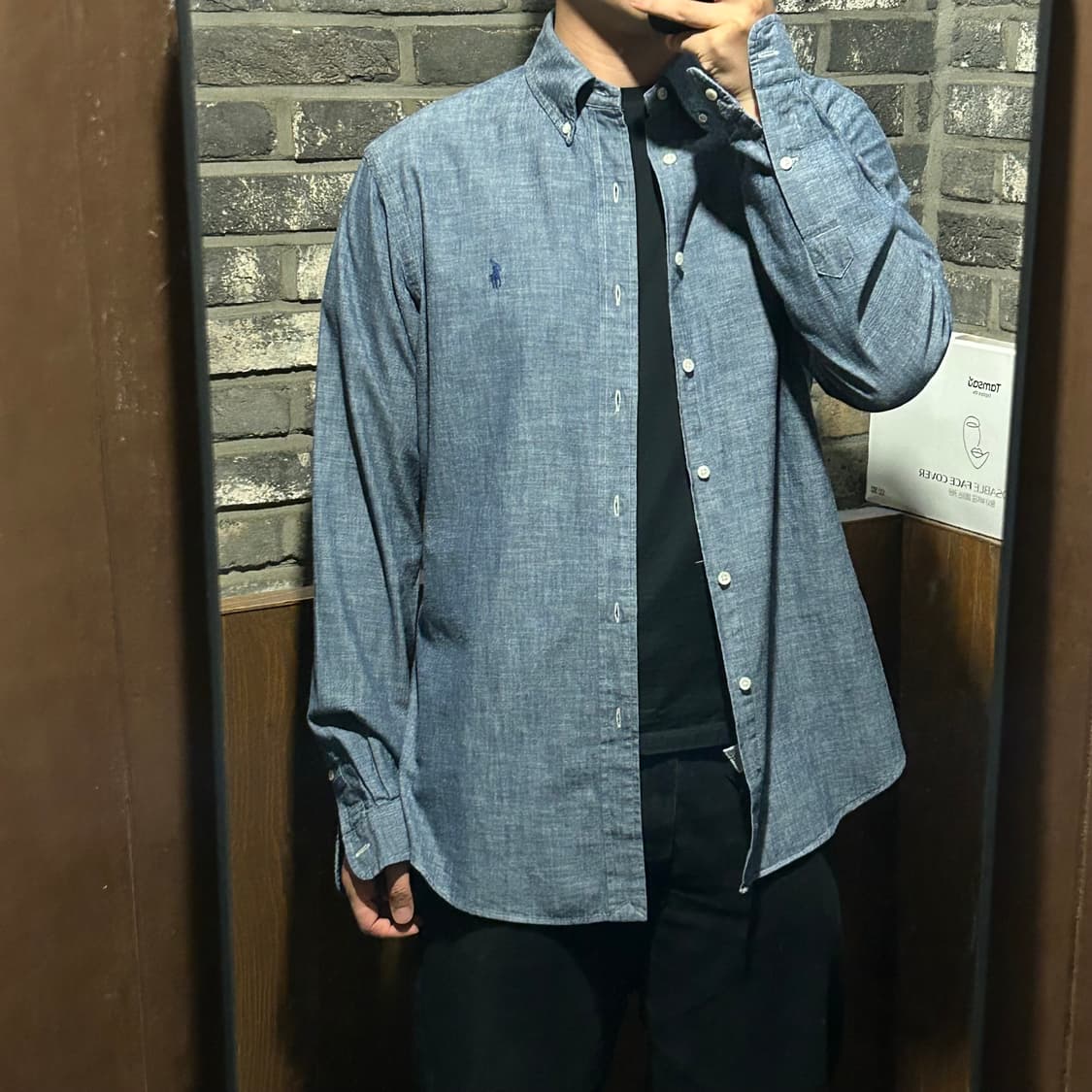 L) 폴로 랄프로렌 샴브레이 데님 셔츠 커스텀핏 상품이미지10