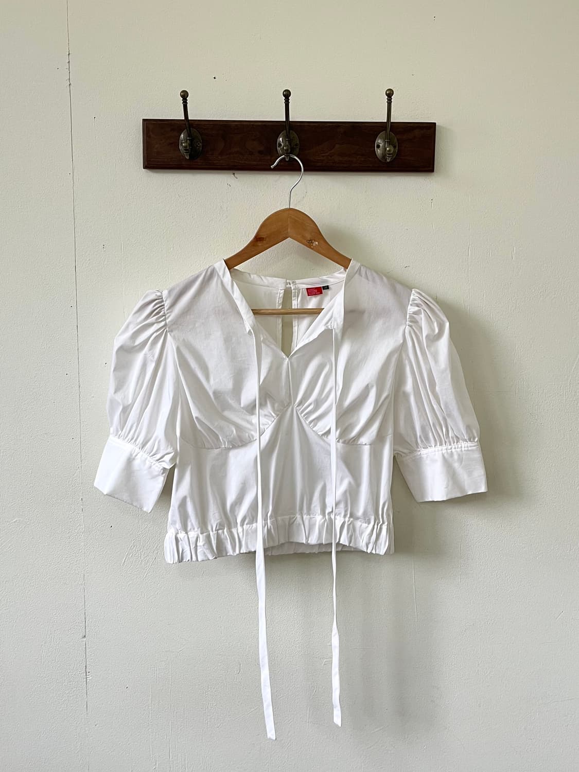 DoUBLESTANDARD 화이트 숏 셔츠 상품이미지1