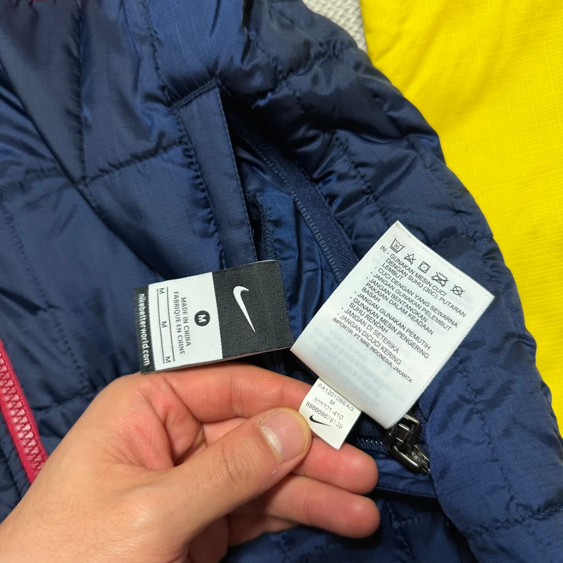 나이키 FC바르셀로나 리버시블 경량패딩 상품이미지4