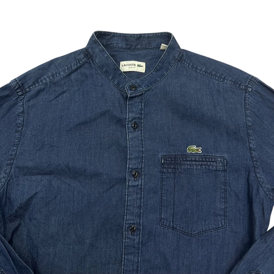 라코스테 헨리넥 데님 셔츠 상품이미지2