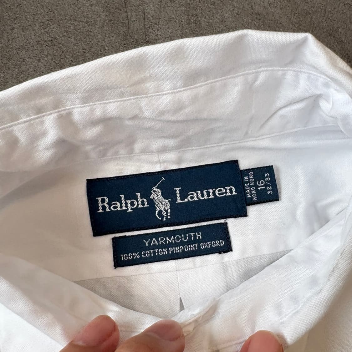 폴로 화이트 클래식 포니 로고 포플린 셔츠 상품이미지5