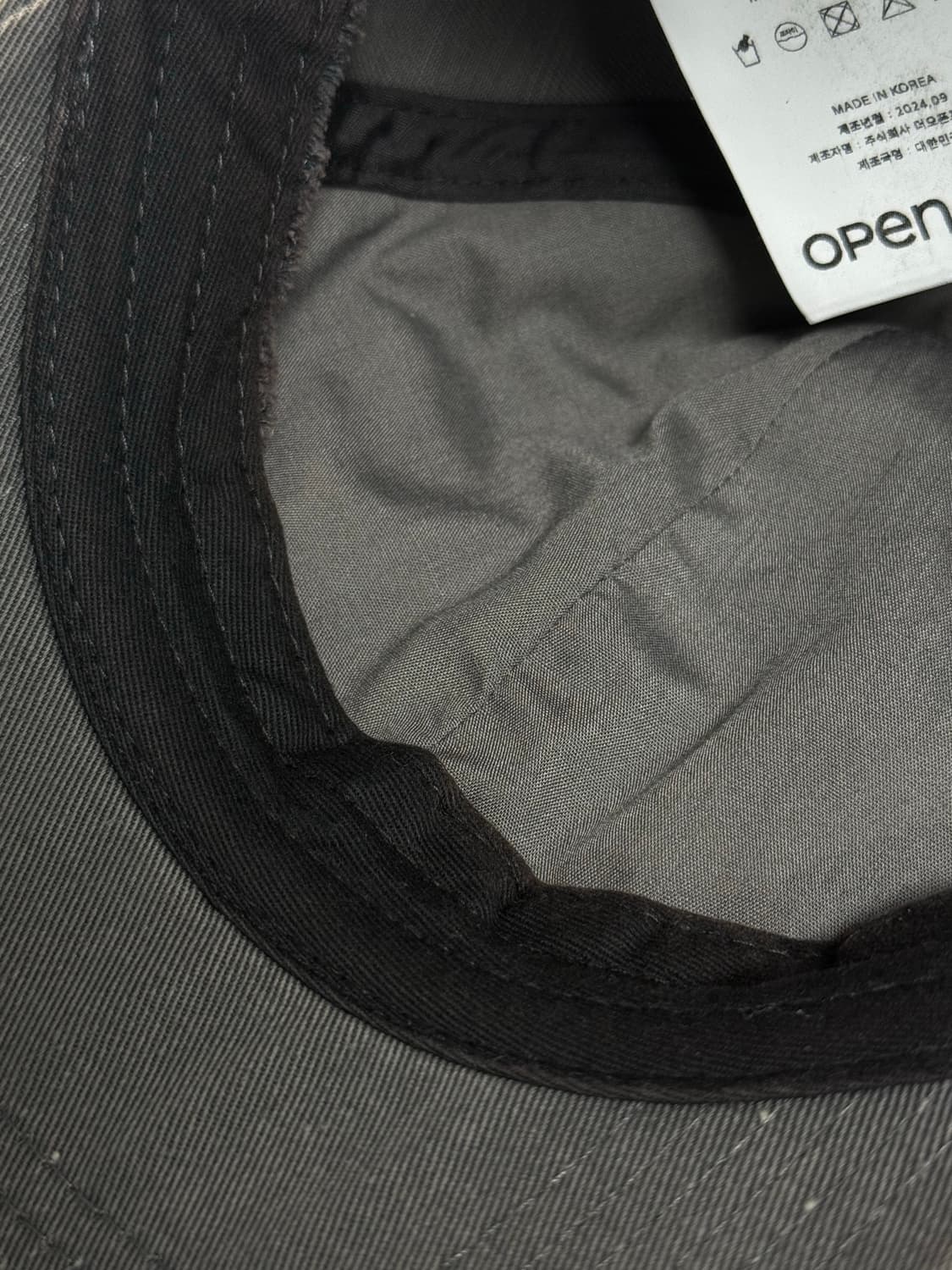 오픈와이와이 그라디언트 차콜 볼캡  상품이미지2