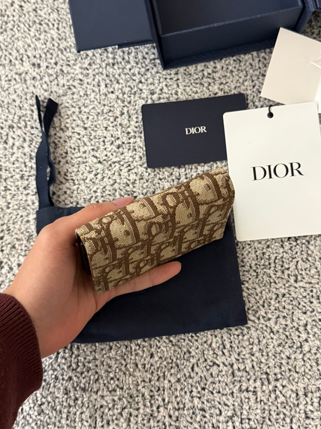디올 신형 비즈니스 카드지갑 정품 상태좋음 상품이미지5