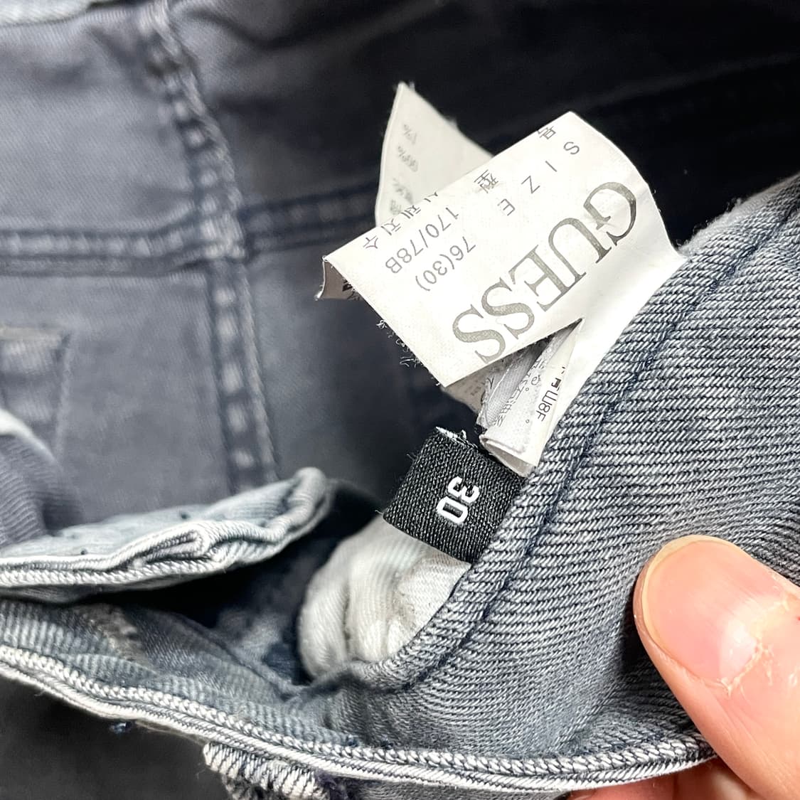 게스 그레이 데님팬츠 여성30 상품이미지8