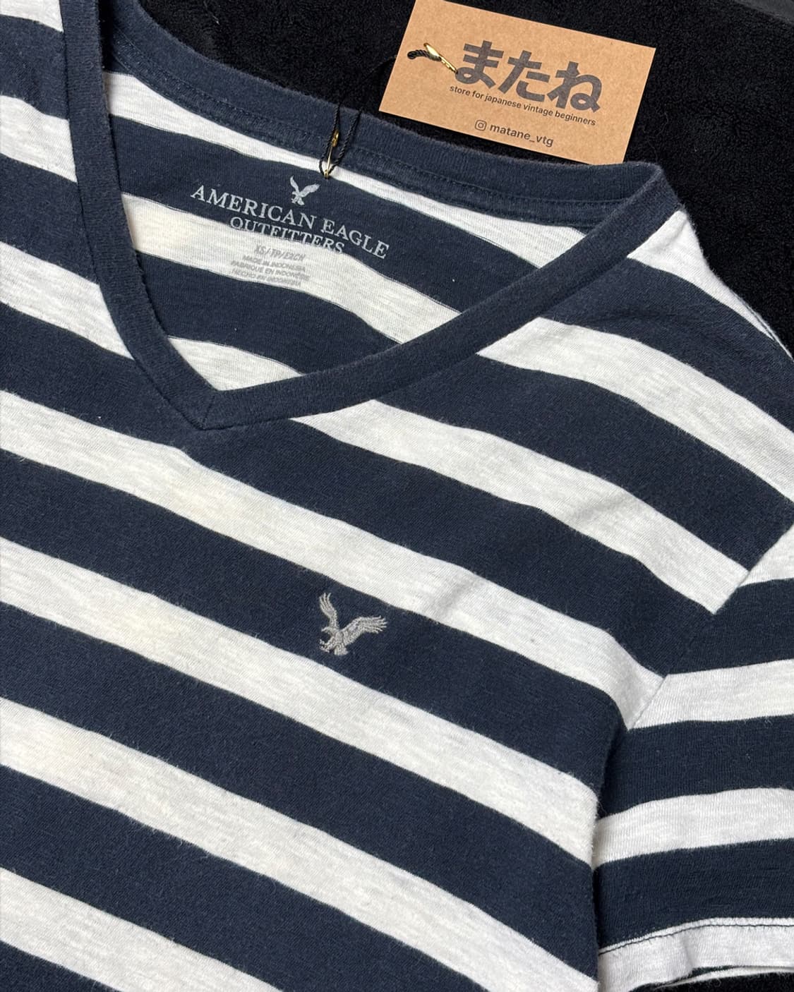 일본빈티지  american eagle 스트라이프 티셔츠 상품이미지3