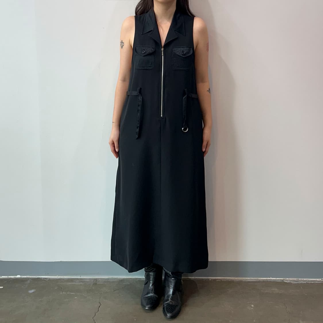 블랙 버클디테일 원피스 상품이미지7