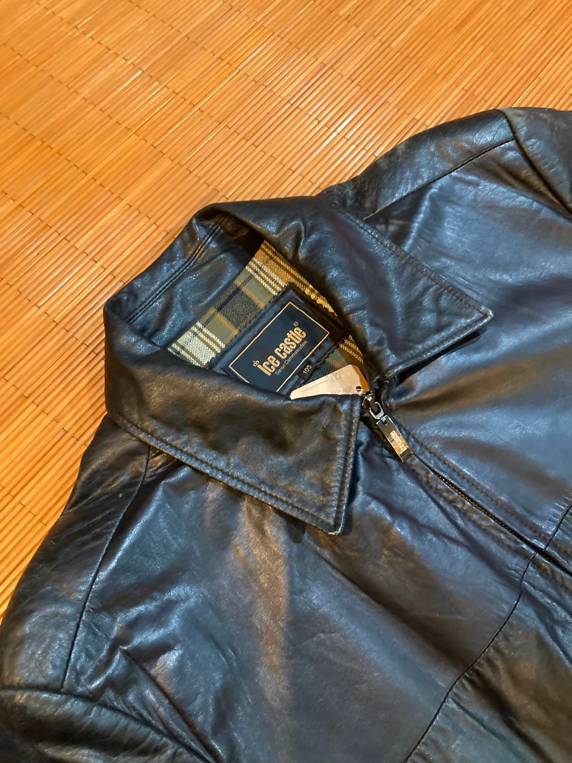 램스킨 레더 블루종 상품이미지4