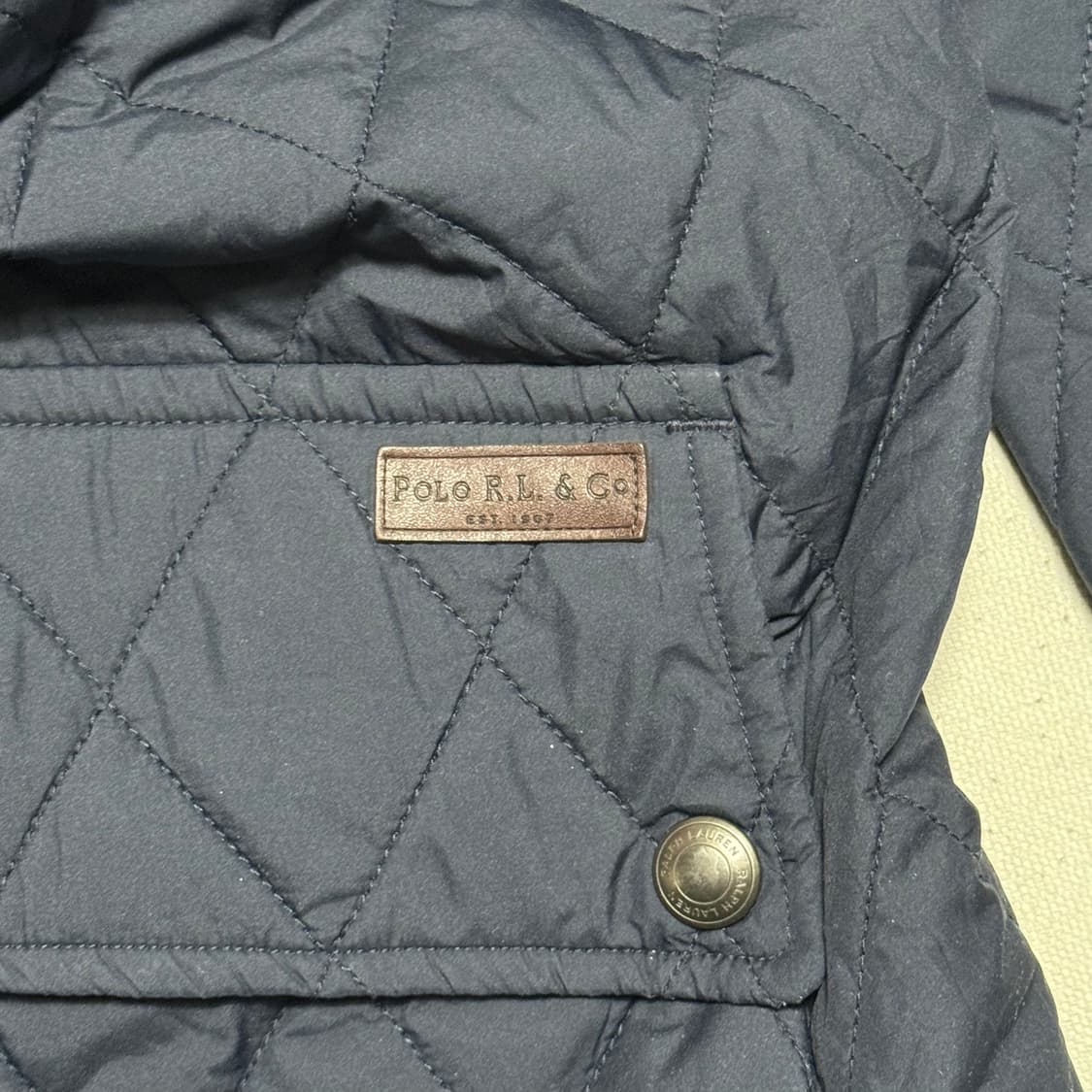 Polo Ralph Lauren 다이아몬드 퀼팅 코듀로이 칼라 자켓 상품이미지4