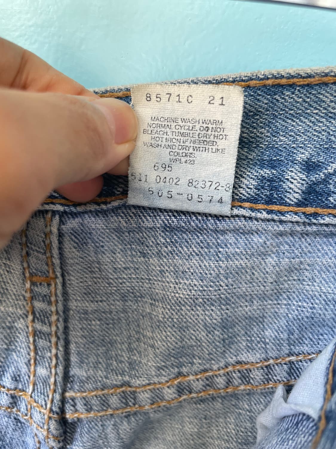 1990's Vintage Levi’s 505 Denim Shorts  상품이미지9