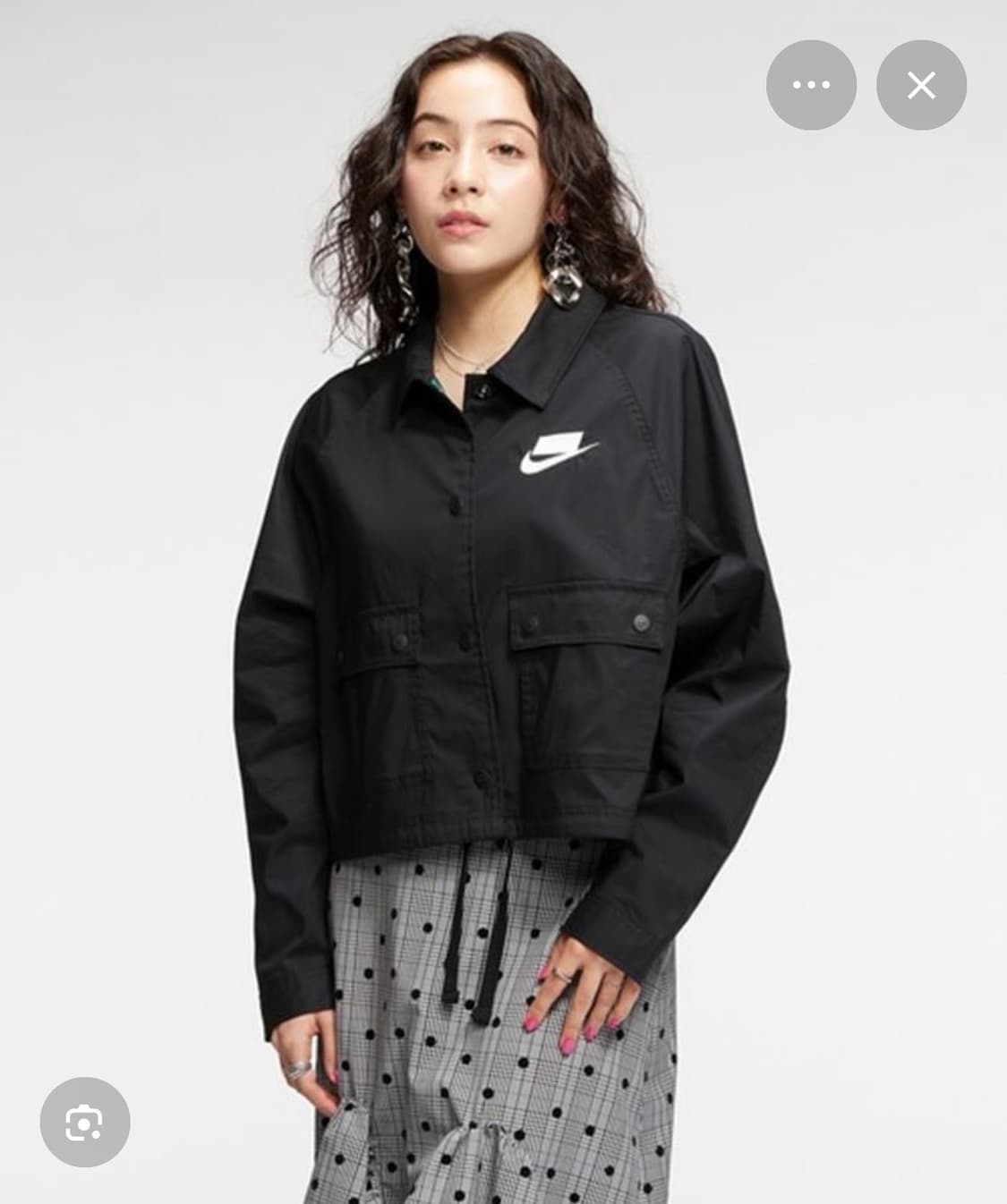 나이키 블랙 바람막이 코치자켓 상품이미지1