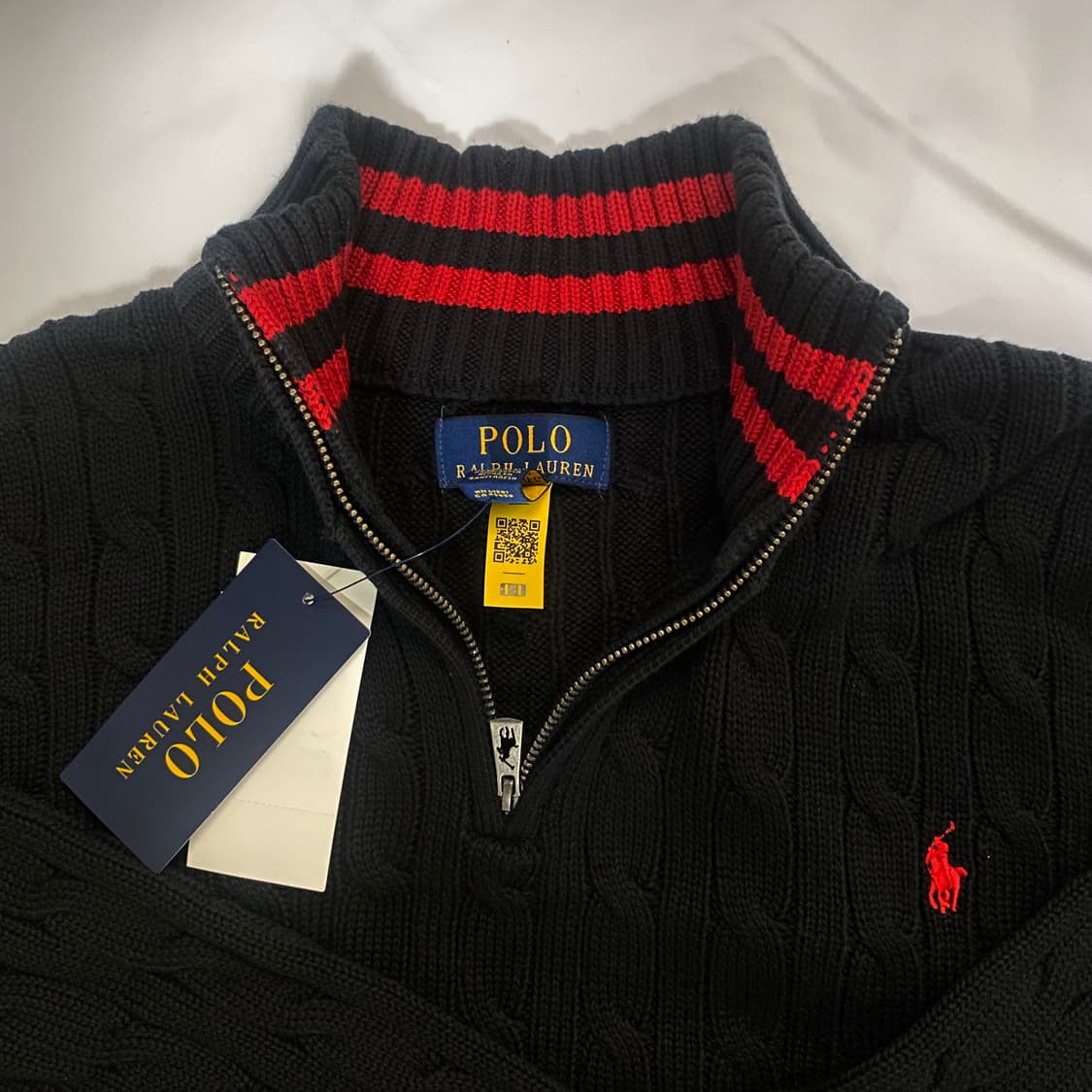 새상품)) 폴로 랄프로렌 풀오버 블랙 (XL) 상품이미지4