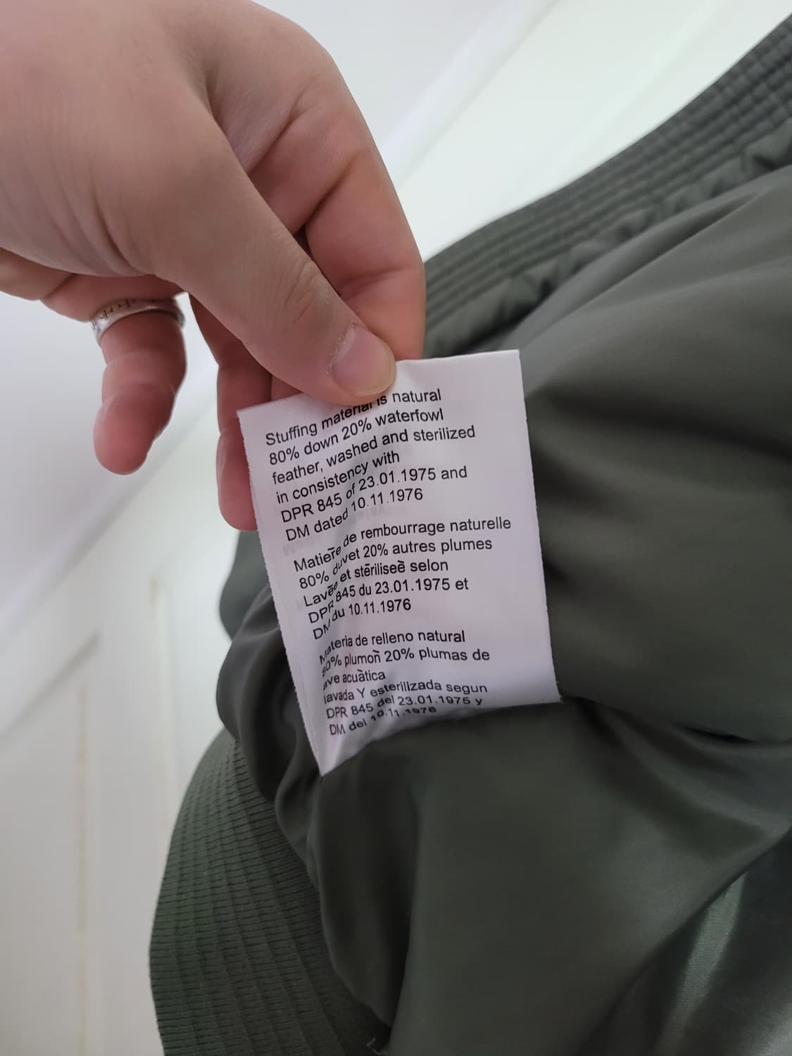 90s 폴로 진스 MA-1 다운 점퍼 자켓 상품이미지5